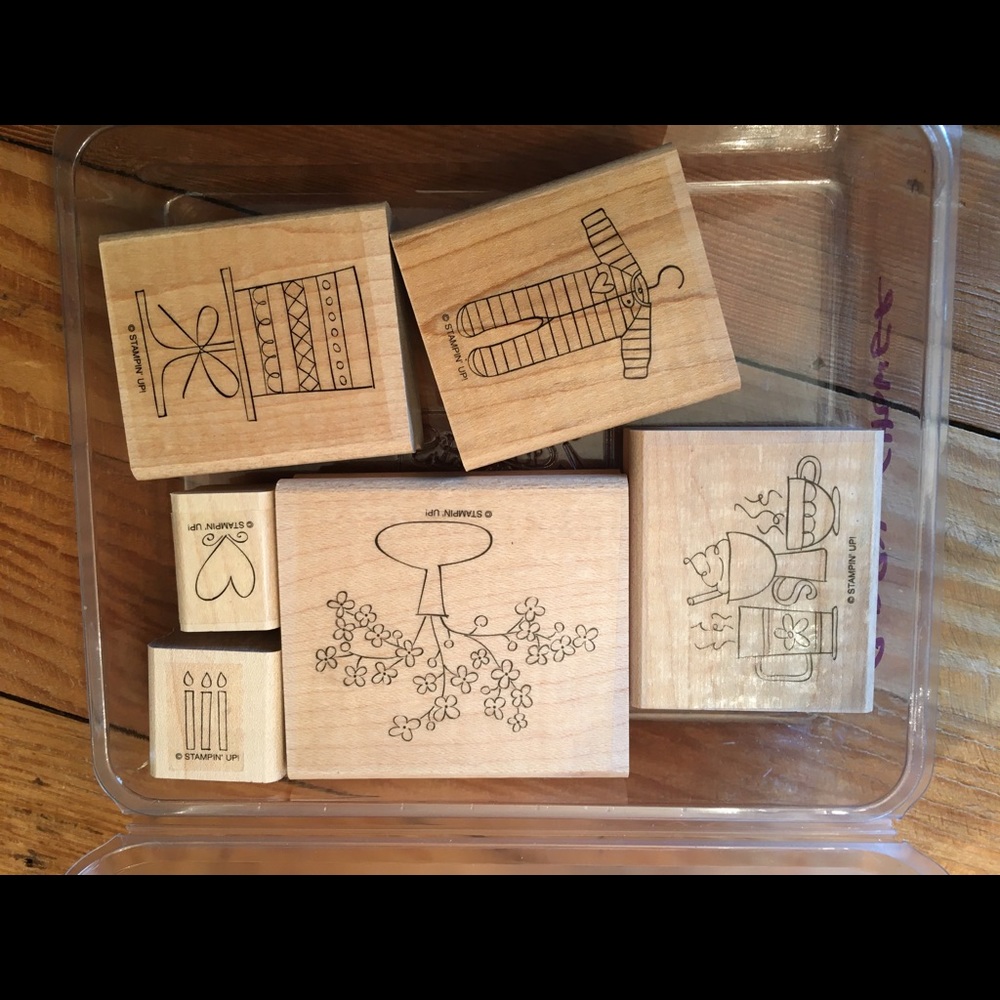 Stampin’ Up Stamps - A slice of life - wood mount